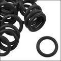 12mm rubber o - rings 10 pcs BLACK