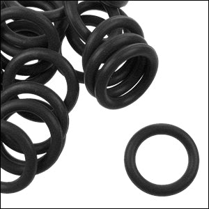12mm rubber o - rings 10 pcs BLACK