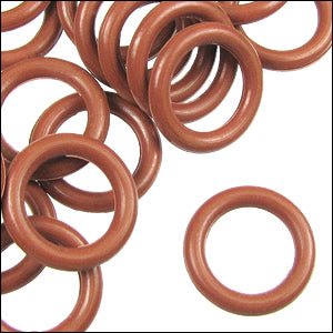 12mm rubber o - rings 10 pcs BURNT ORANGE