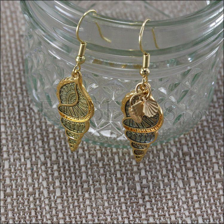French Hook Earwire GOLD PLATE - 72 pcs