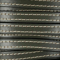 10mm flat STITCHED leather PUTTY - meter