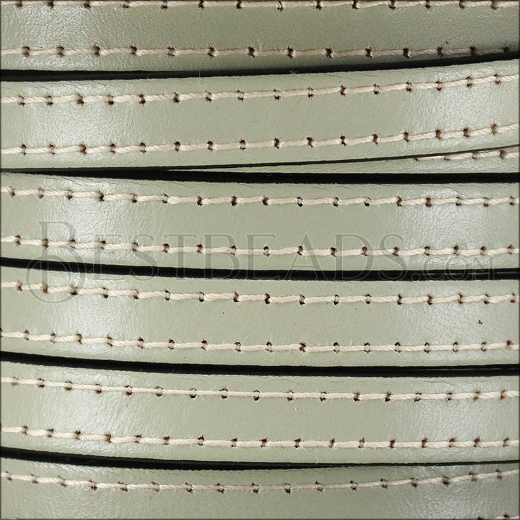 10mm flat STITCHED leather CEMENT - meter