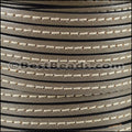 5mm flat STITCHED leather PUTTY - meter