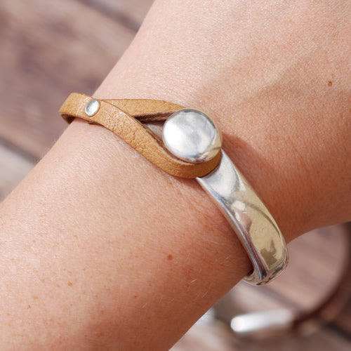 5mm flat VINTAGE leather MOCHA - meter