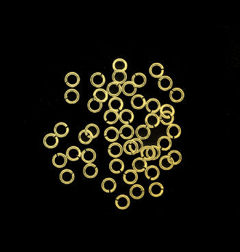Snapeez GOLD ULTRAPLATE 4mm jump ring - 50 pcs