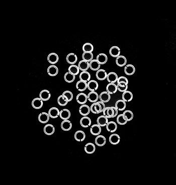 Snapeez SILVER ULTRAPLATE 4mm jump ring - 50 pcs