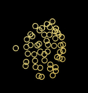Snapeez GOLD ULTRAPLATE 6mm jump ring - 50 pcs