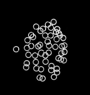 Snapeez SILVER ULTRAPLATE 6mm jump ring - 50 pcs