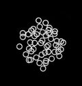 Snapeez SILVER ULTRAPLATE 8mm jump ring - 50 pcs
