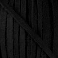 4mm Flat SUEDE lace BLACK - 20m SPOOL