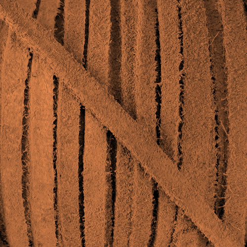 4mm Flat SUEDE lace CAMEL - 20m SPOOL