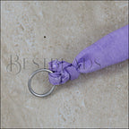 Shown tied around a large jump ring