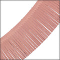 Tassel Fringe Leather PINK - 1 foot