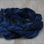 Hand-Dyed SILK THREAD bundle of 12 meters - IN THE NAVY