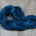 Hand-Dyed SILK THREAD bundle of 12 meters - DARK WASH DENIM