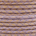 3mm Round VINTAGE Med Braided Leather VTG CANDY LILAC - METER