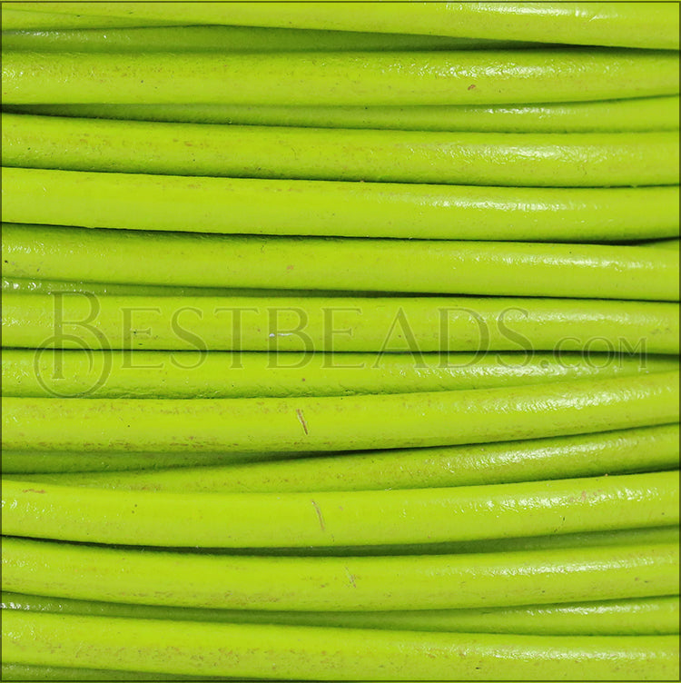 Ltd Edition LEATHER 4mm Round - WYSIWYG - 25 meter SPOOL