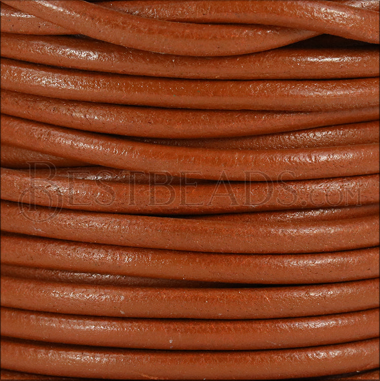 Ltd Edition LEATHER 4mm Round - WYSIWYG - 25 meter SPOOL