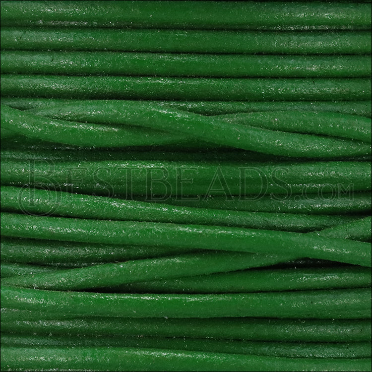 Ltd Edition LEATHER 2mm Round - WYSIWYG - 25 meter SPOOL