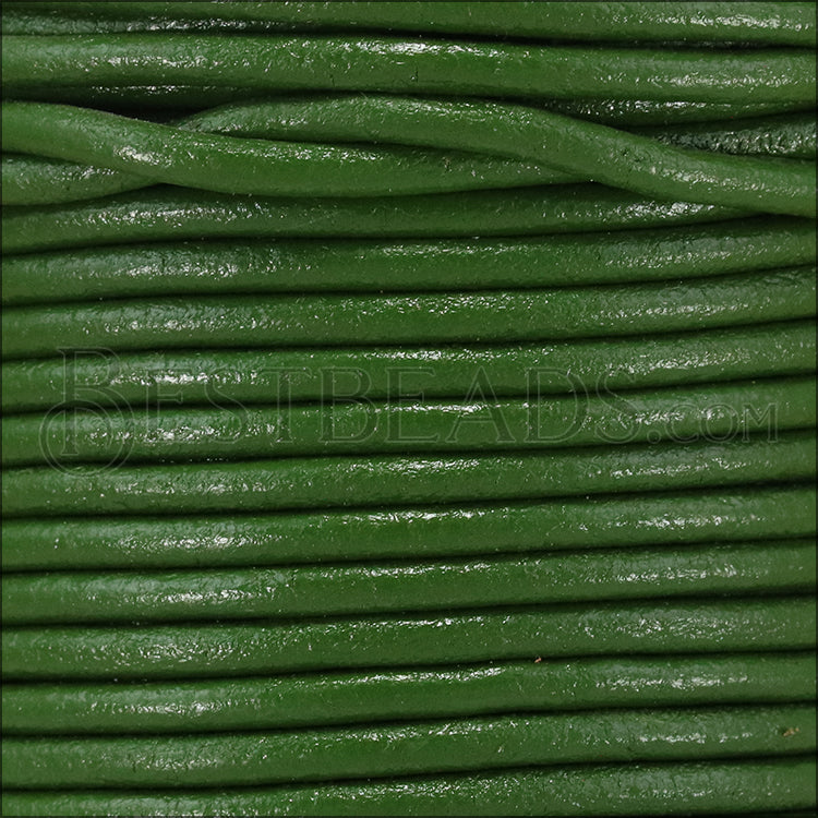 Ltd Edition LEATHER 3mm Round - WYSIWYG - 25 meter SPOOL