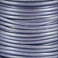 Ltd Edition LEATHER 5mm Round - MET. LILAC - 10 meter SPOOL