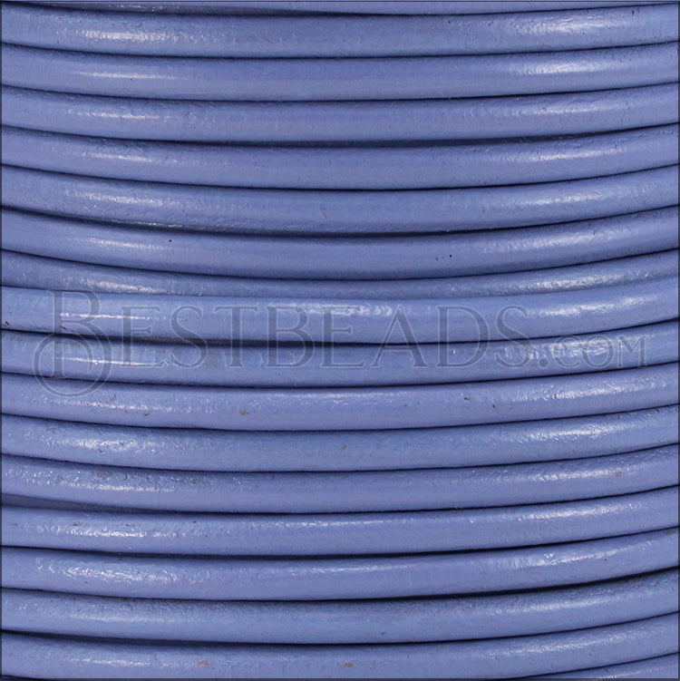 Ltd Edition LEATHER 5mm Round - LILAC - 10 meter SPOOL