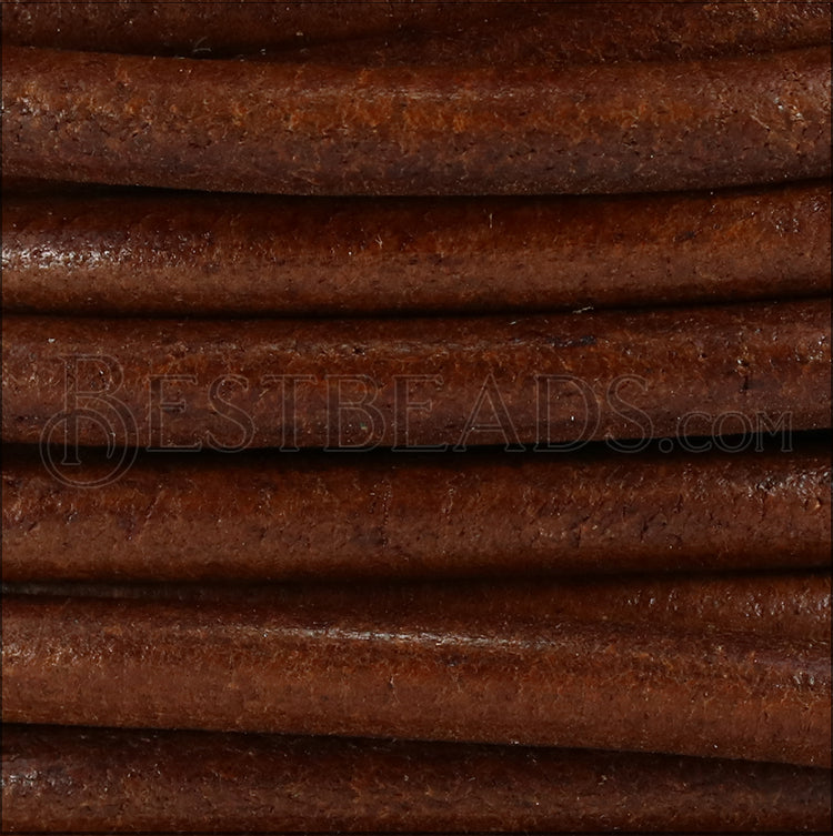 Ltd Edition LEATHER 4.5mm Round - WYSIWYG - 25 meter SPOOL