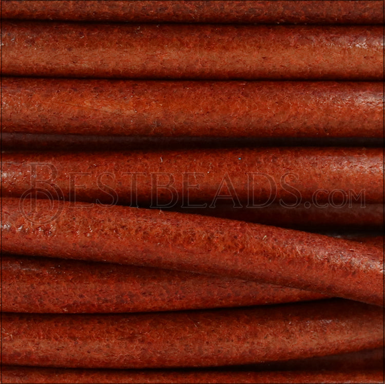 Ltd Edition LEATHER 4.5mm Round - WYSIWYG - 20 meter SPOOL