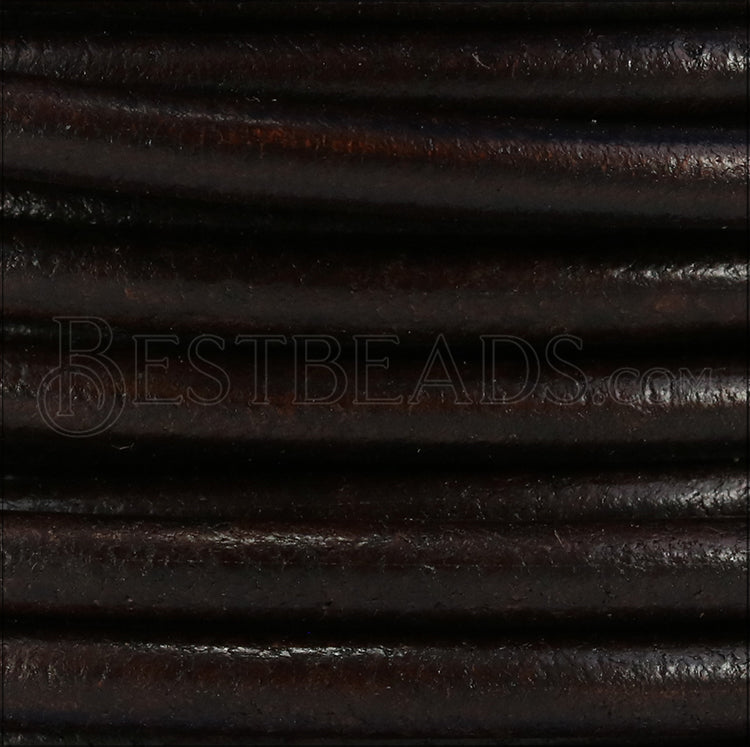 Ltd Edition LEATHER 4.5mm Round - WYSIWYG - 25 meter SPOOL