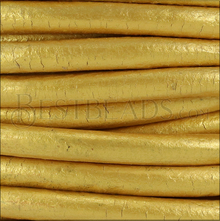 Ltd Edition LEATHER 4.5mm Round - WYSIWYG - 25 meter SPOOL